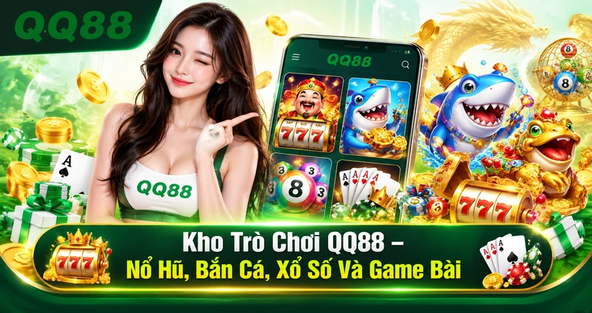 Kho Trò Chơi QQ88 – Nổ Hũ, Bắn Cá, Xổ Số Và Game Bài